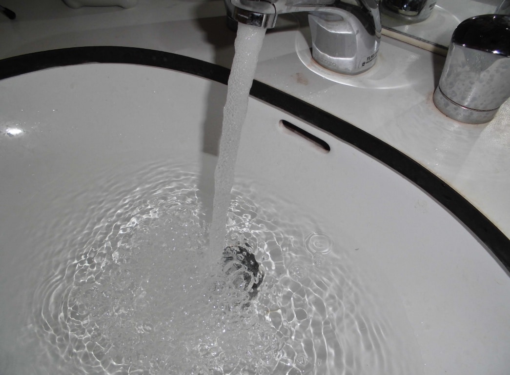 水漏れ・通水チェック中