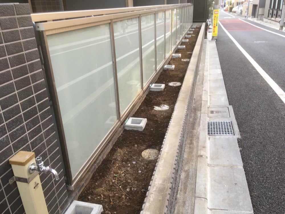 基礎ブロック設置完了です！