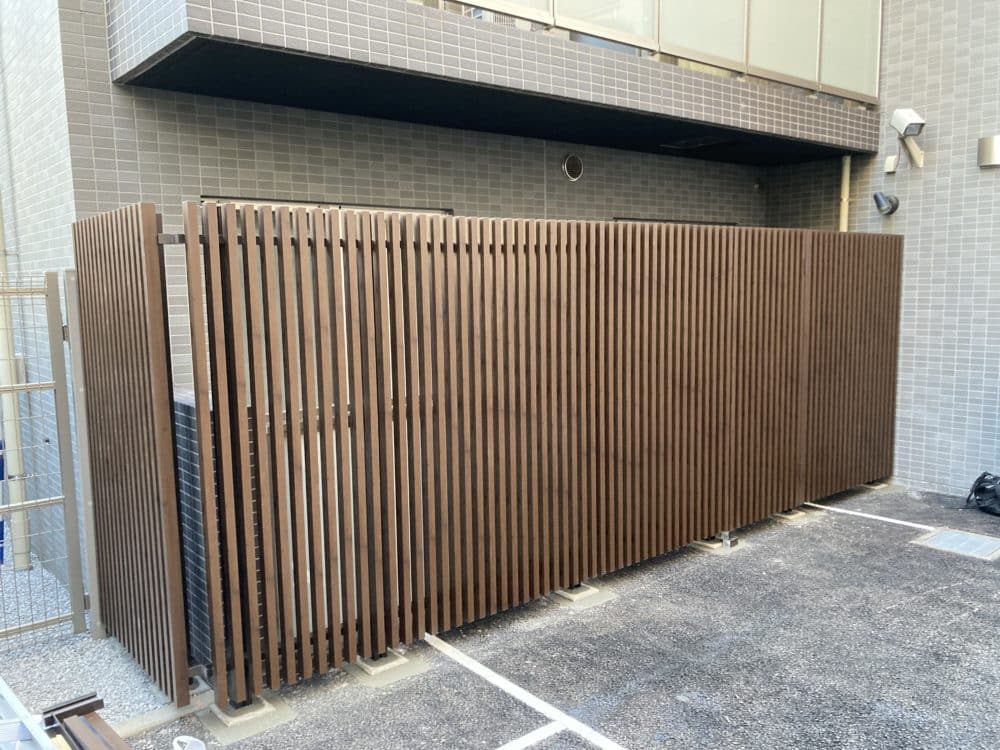 フェンス設置後