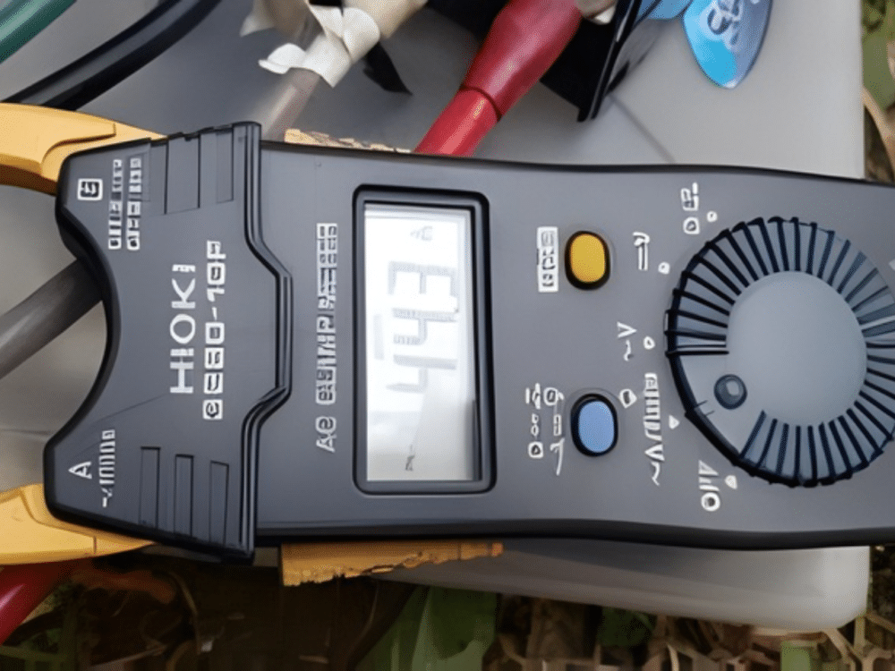 試験中の計測器の画像