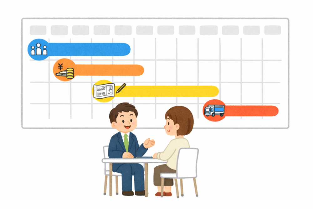 スケジュール管理のイラスト