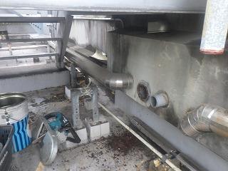 既存配管を撤去したときの画像