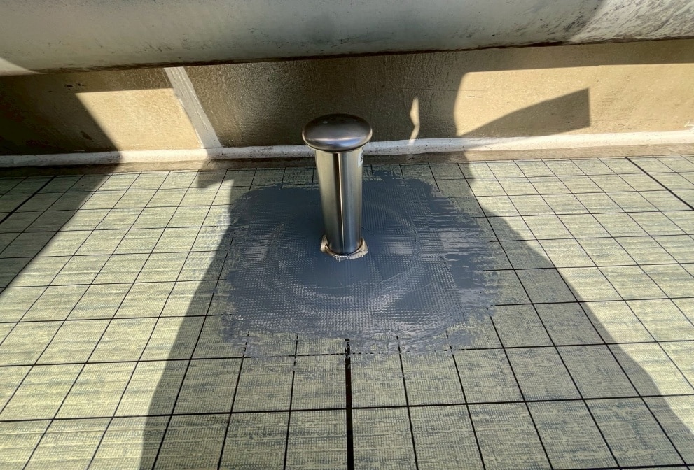 脱気筒を設置した画像